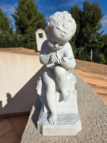 Statuette figurine biscuit - statuette,