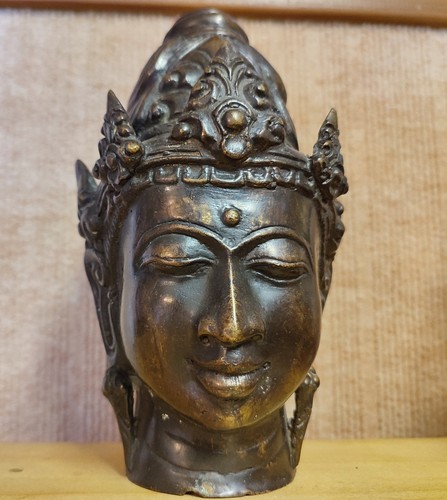 Statue tête divinité - tête,