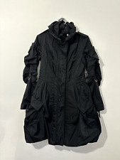 Marithe Francois Girbaud Hooded Belted Opium Zip Coat size 44 IT