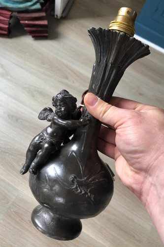 Ancien pied lampe - ancien, xix