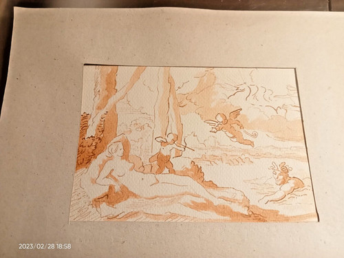 Petite scène après poussin - petite,