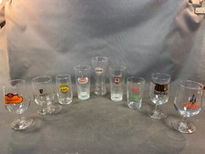 Lot de 9 anciens verres à