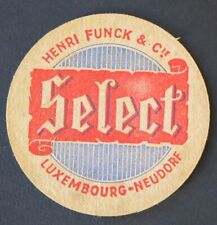 Sous-bock  BIERES HENRI FUNCK SELECT  LUXEMBOURG beermat 13
