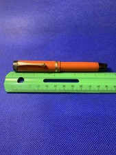 Parker Duofold Fountain Pen - Orange - GFT - BF - l4 KT Parker Nib-Restored! - J