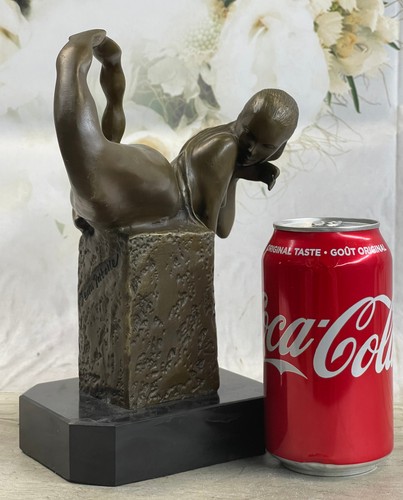 Sculpture bronze sirène - en,
