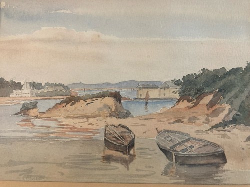 Belle peinture 1924 aquarelle - peinture,