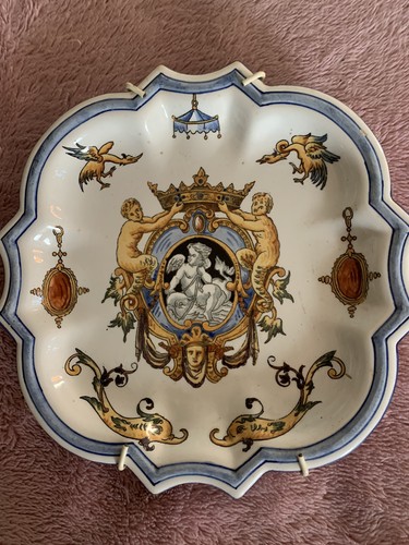 Assiette décorative faïence - décorative,