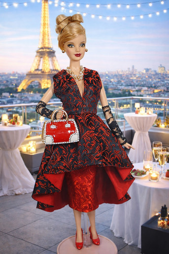 Barbie doll red carpet robe - doll,