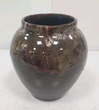 ancien vase faience irisee