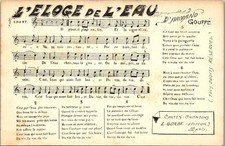 MUSIC SCORE THEMES Old Postcard [DTZ-13753]