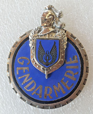 Plaque de baudrier Gendarmerie de l'Air, Arthus Bertrand, petit éclat d'émail