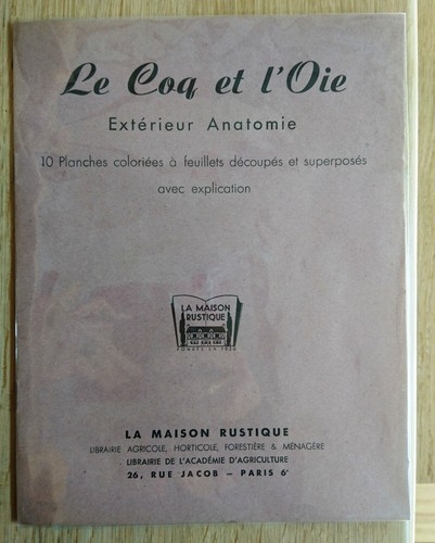 Coq oie anatomie livre - le, l'oie