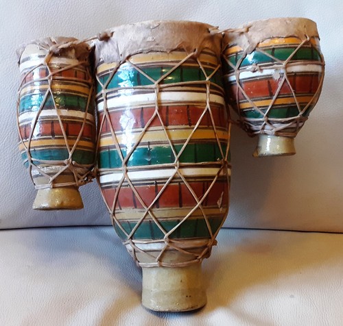 Tambourin triple djembe drum - tambourin,