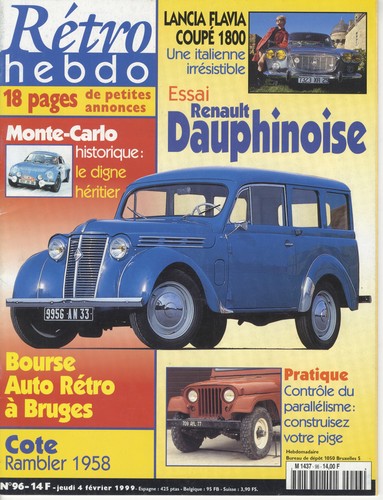 Retro hebdo 02 1999 - n°96, 04/02/1999