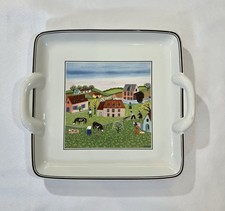 Villeroy & Boch Laplau Naïf Porcelain Square Serving Plate
