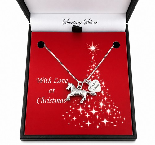 Collier cheval argent - en,