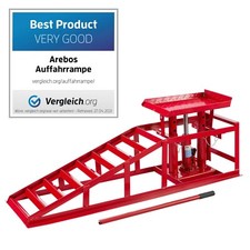 AREBOS Voitures Véhicule Rampe de Levage Leve Voiture Rampes de Chargement Rouge