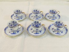 6 tasses a café en porcelaine