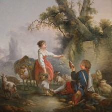 Antique tableau français
