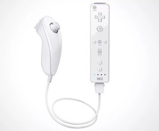 Manette WII Wiimote pour Nintendo Wii et Wii U + Nunchuk - D’origine - Très Bon
