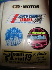 5 AUTOCOLLANTS MOTO TRIAL CLUB