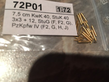 RB MODEL 72 P01 - obus et douilles pour 7,5 cm KwK 40 allemand