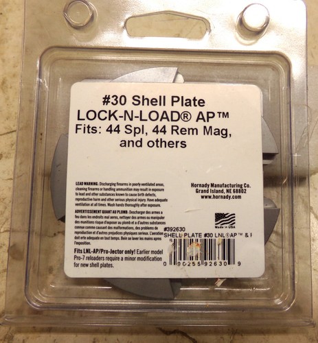 Nib hornady shell plate 30 - plate, #30