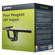 Attelage pour Peugeot 207 hayon 02.06- démontable avec outil Imiola Hak-Pol TOP