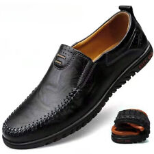 Genuine Leather Formal Luxury Slip On Casual Moccasins Italian Chaussure Homme 