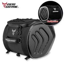 Waterproof Rear Motorcycle Travel Bag Helmet Holder Back Saddle 30L