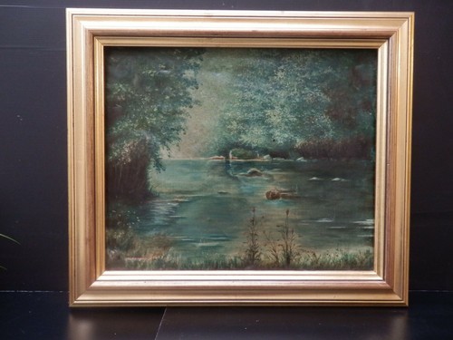 Tableau huile sur toile - huile,