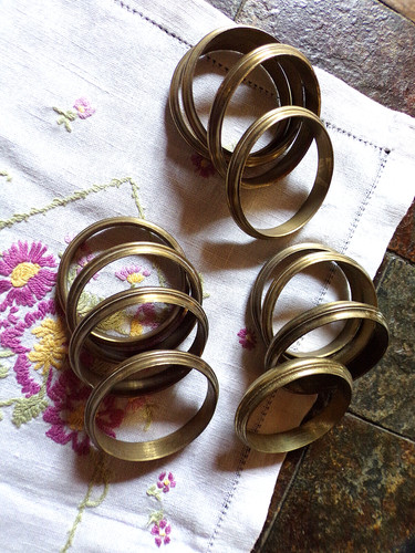 Anciens anneaux bronze - anneaux, en
