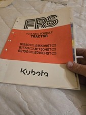1988-1997 GENUINE KUBOTA B1550 B1750 B2150 HST TRACTOR FLAT RATE SCHEDULE MANUAL
