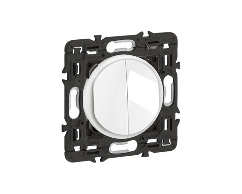 Poussoir double blanc legrand - double,