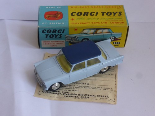 Corgi toys 217 - fiat, 1800