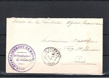 LETTRE FRANCE 1909 TROUPES DE