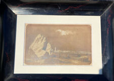 19th century sea painting landscape Brittany, Paul Félix Léonnec beautiful framing