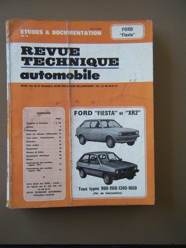 Revue technique ford - technique-ford, fiesta