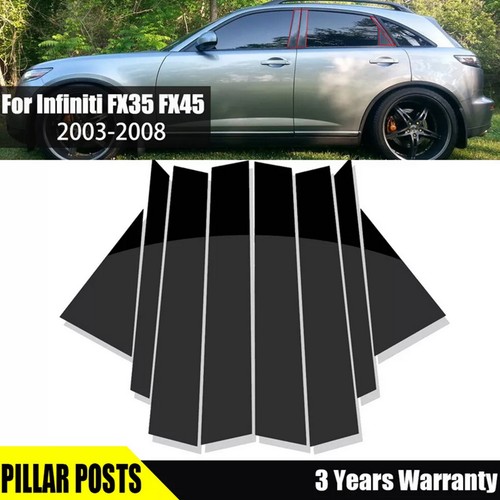 8pcs brillant noir pilier - 8pcs,