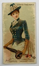 1888 N18 Allen & Ginter Parasol Drill Arms Common Time March NSB2