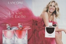Paper Advertising + Card - La Vie est Belle Inrensement de Lancôme 2 Pages