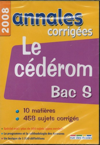 Annales corrigées bac - corrigées, s