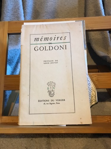 Mémoires goldoni préface - mémoires,