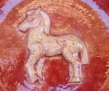 RENÉ MEYNIAL HORSE CUT ART DECO ceramic M.R exclusive S.Letessier