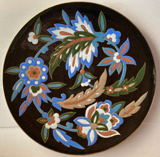 Grand plat faïence émaillée