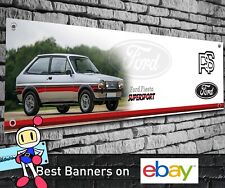 Ford Fiesta Mk1 Super Sport Banner for Garage, Workshop, Showroom