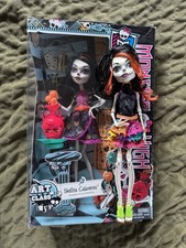 Poupée Monster High Art Class Skelita Calaveras Lot Of 2 Dolls 2013