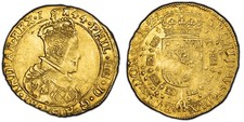 SPANISH NETH. Tournai. 1644-(tower) AV 2 Souverain d'Or. PCGS XF45 Tournai KM 55