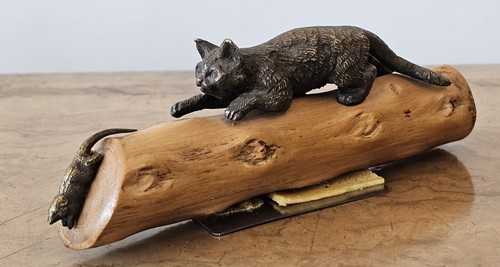 Bronze vienne chat - de,