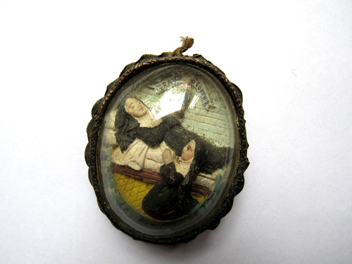 Xix reliquaire verre bombé - xix,